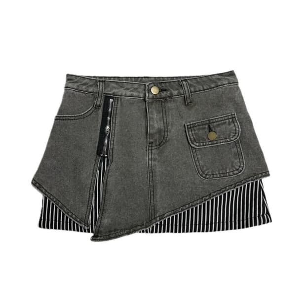 펑크 갸루 y2k 스커트