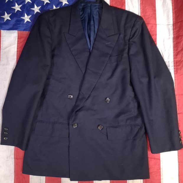 오리지날 요지야마모토 포맨 울 더블 블레이져 자켓