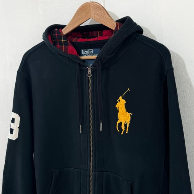 폴로 투웨이 빅포니 후드집업