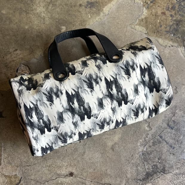 장폴고티에 페더 패턴 미니 토트백