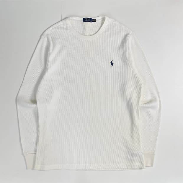Polo 폴로 랄프로렌 루즈핏 와플 롱슬리브 (화이트 L)