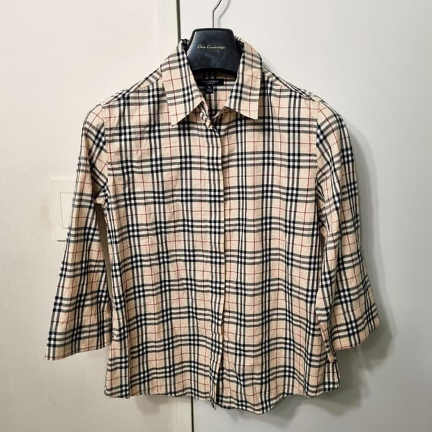 버버리 정품 칠부소매 남방