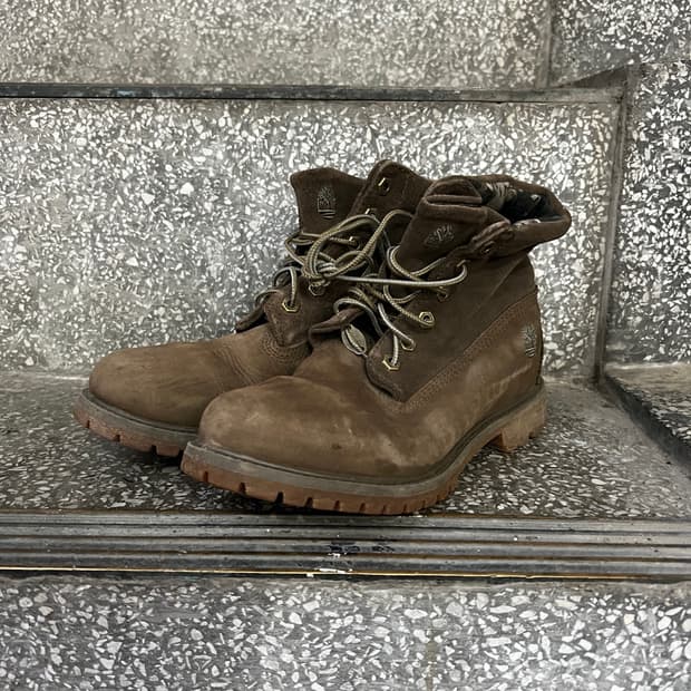 팀버랜드 롤탑 딥 브라운 부츠