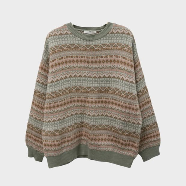 EHKA SOPO  눈꽃 패턴 니트 62142