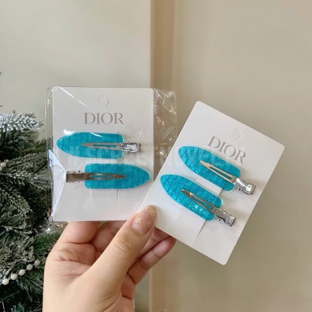 디올뷰티 헤어클립 블루 세트 (2ps)
