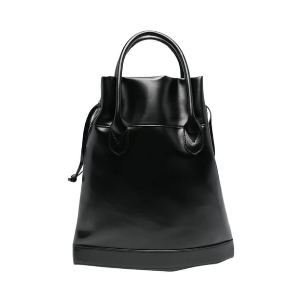 꼼데가르송 토우 레더 토드백 블랙