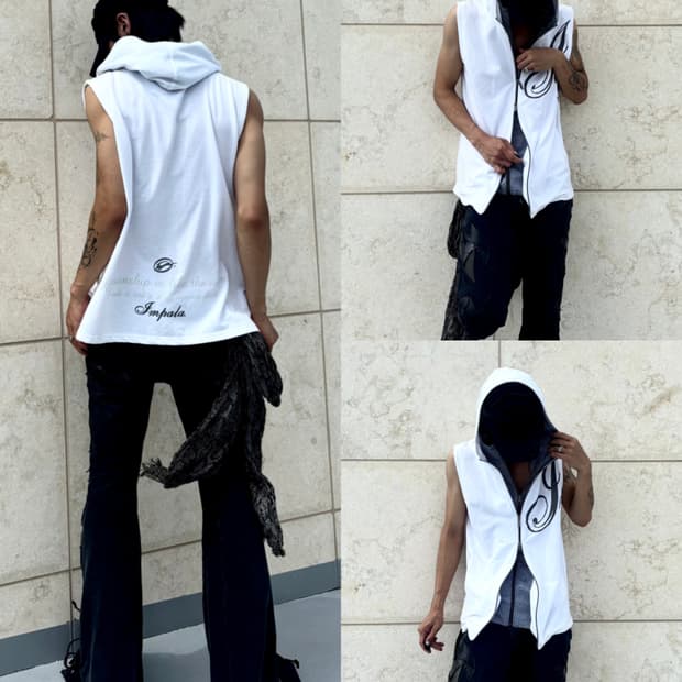 “Impala” Y2K Mood Double Hood Layered 2-