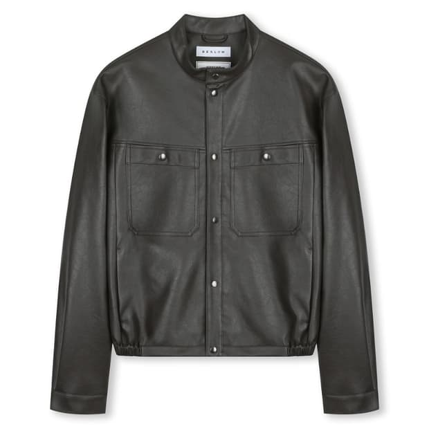 비슬로우 비건 레더 자켓