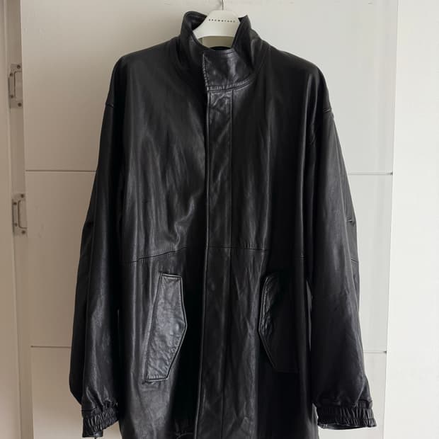 ssstein 슈타인 레더 모즈 코트 m사이즈