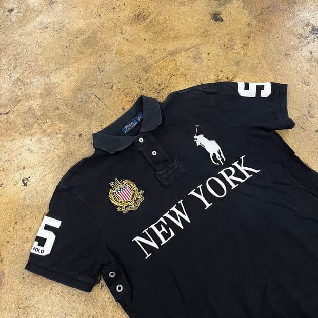 폴로 랄프로렌 뉴욕 치프키프 빅포니 카라 반팔티셔츠