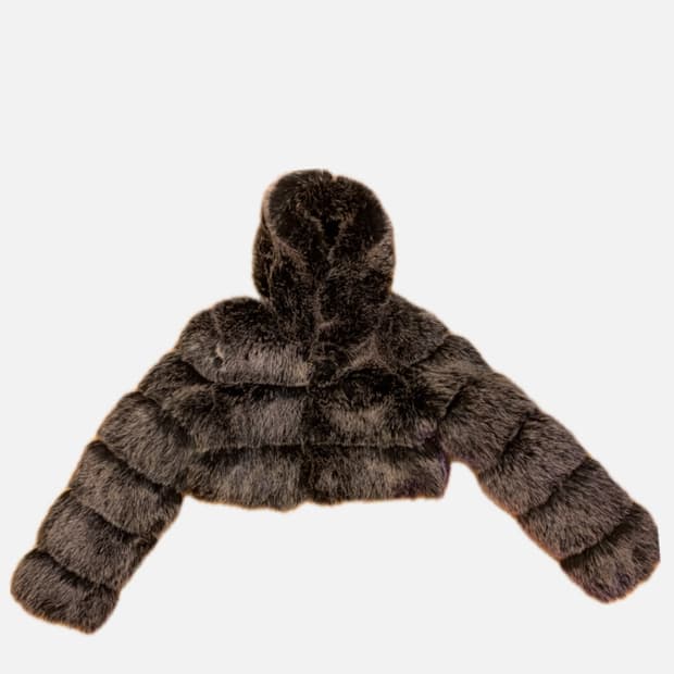  패션 후드 퍼 자켓 