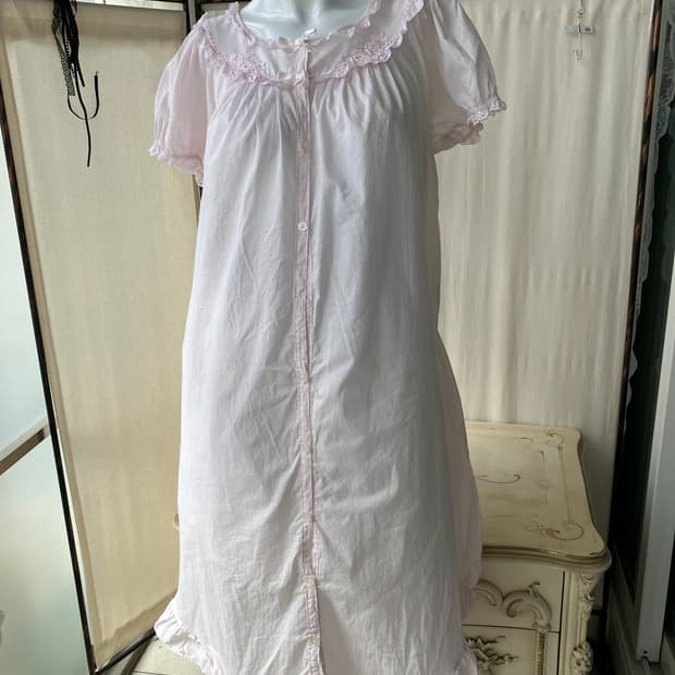 딸기 우유 핑크 프릴 레이스 원피스 1368 모리걸 일본빈티지