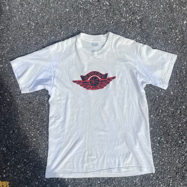 90s 빈티지 슈프림 air jordan wing logo 티셔츠