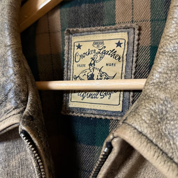 웨스턴 요크 파티나 레더 자켓