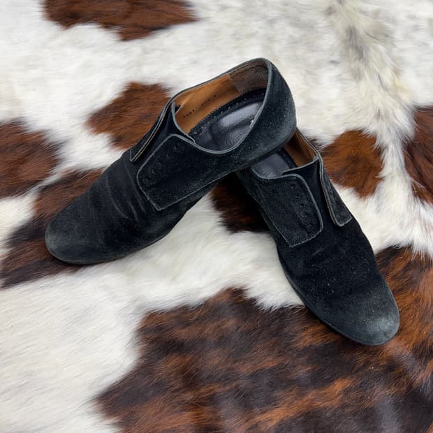 넘버나인 미야시타기 스웨이드 와이어리스 더비슈즈