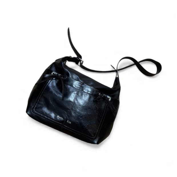 마뗑킴 포켓 셔링 리본 빅백