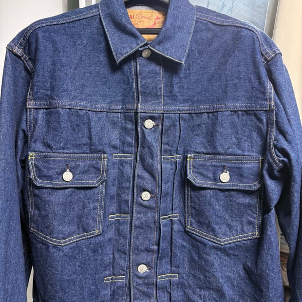 오어슬로우 데님자켓 Type2 One Wash 3사이즈