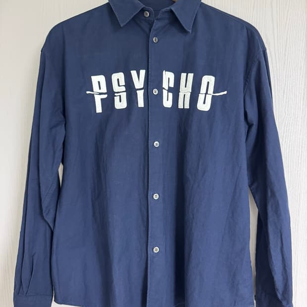 언더커버 PSYCHO 패치 워크셔츠 