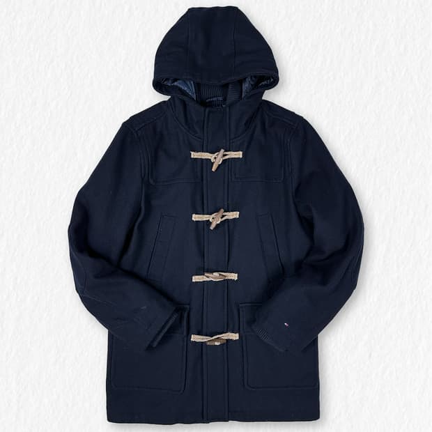 타미힐피거 누빔 더플코트