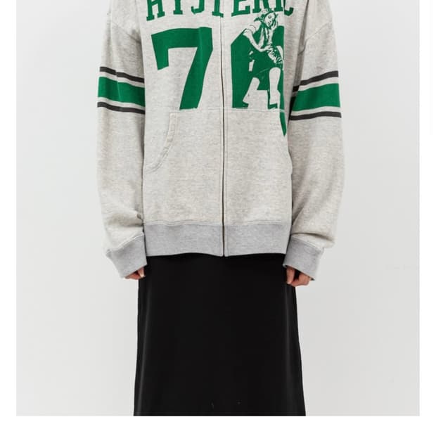 히스테릭글래머 집업 스웻셔츠