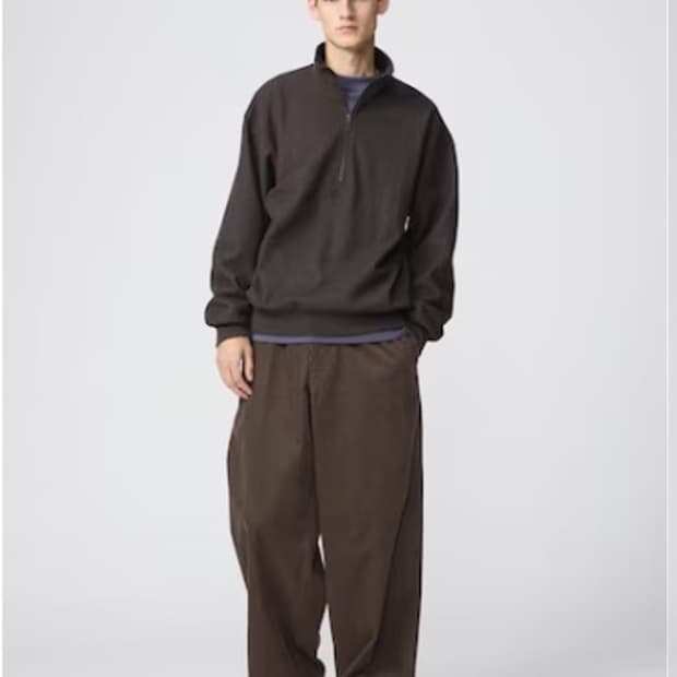 유니클로u 코듀로이유틸리티팬츠 브라운 L사이즈