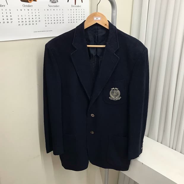 버버리 월계수 로고 자수 패치 자켓