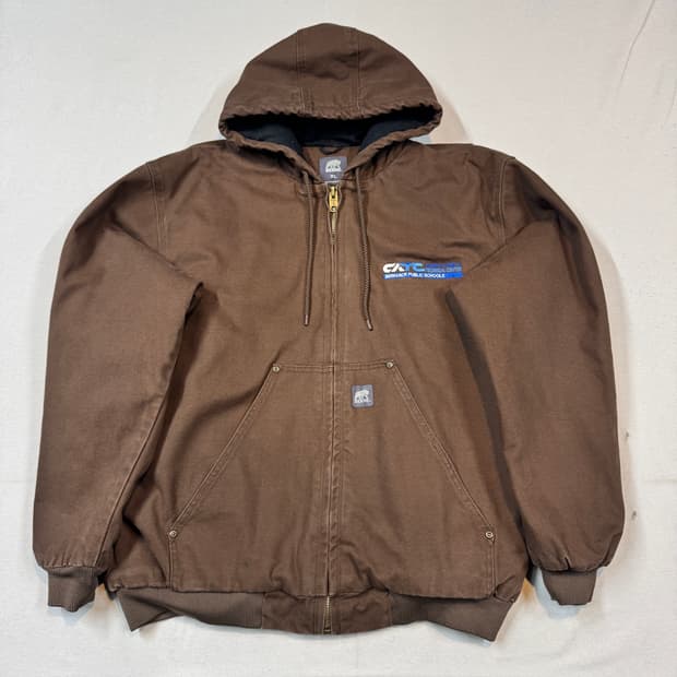 XL) BERNE USA 빈티지 워크웨어 액티브 후드집업 자켓
