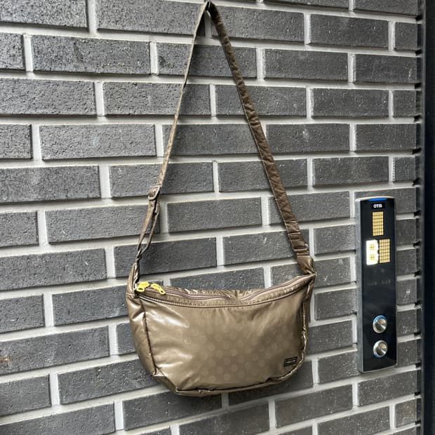 Porter 포터 도트 호보백 올리브 그린