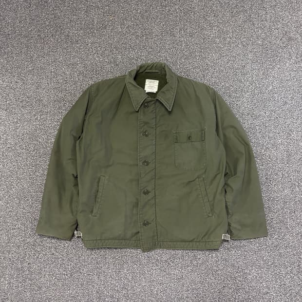 80s 오리지널 A-2 미해군 덱자켓