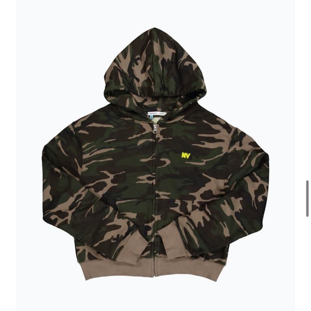 나비버스 카모 후드집업