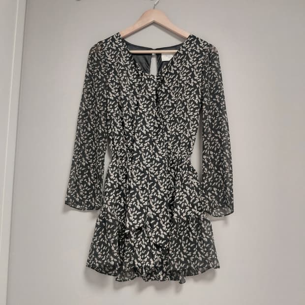 빈티지패턴 점프수트