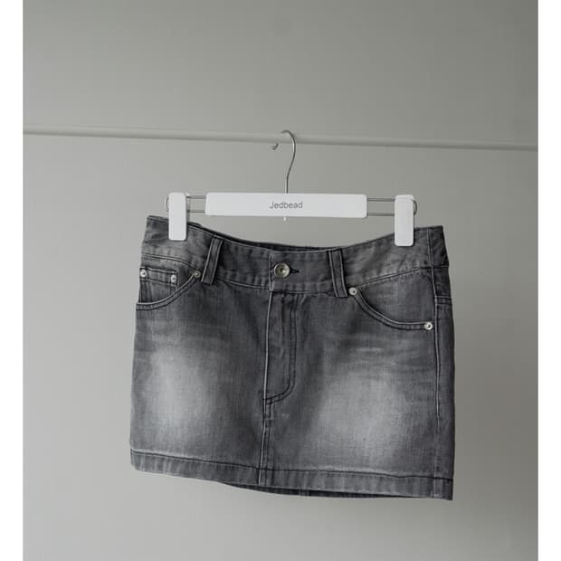 제드비드 로우웨스트 스커트 그레이