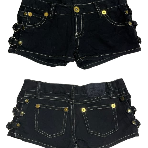 빈티지 갸루st 데님 링 숏츠