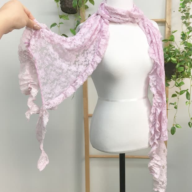 JPN/ 모리걸스카프 하구미스카프 라벤더스카프 봄스카프