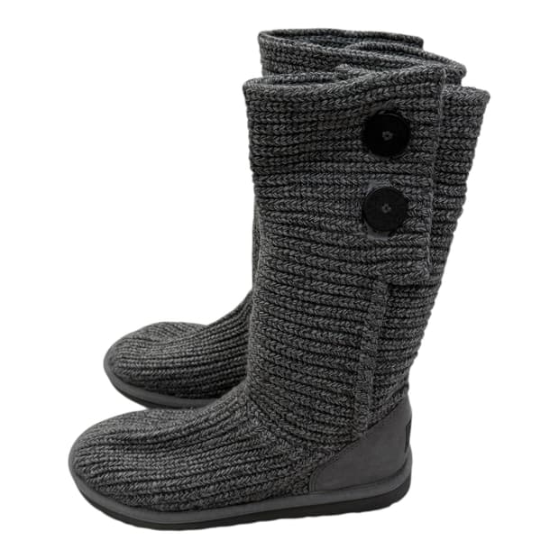 UGG 어그 클래식 카디 니트 롱부츠 그레이 225