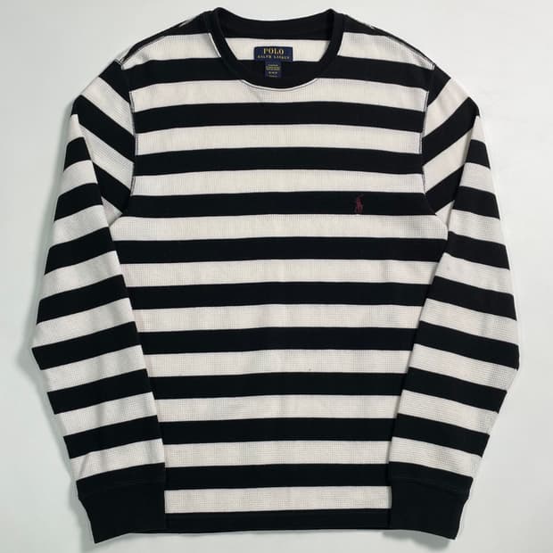 폴로 랄프로렌 스트라이프 와플 티