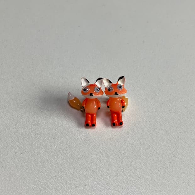 여우 귀걸이 ( 귀찌 )