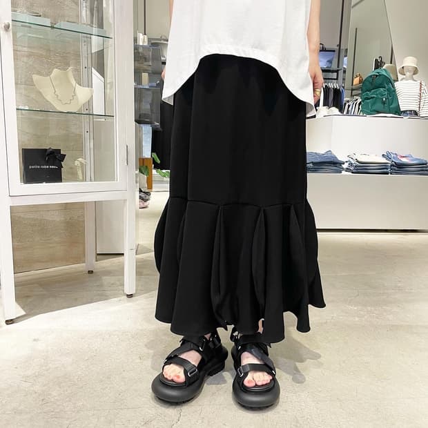 ENFOLD 엔폴드 23 밴딩 롱 스커트