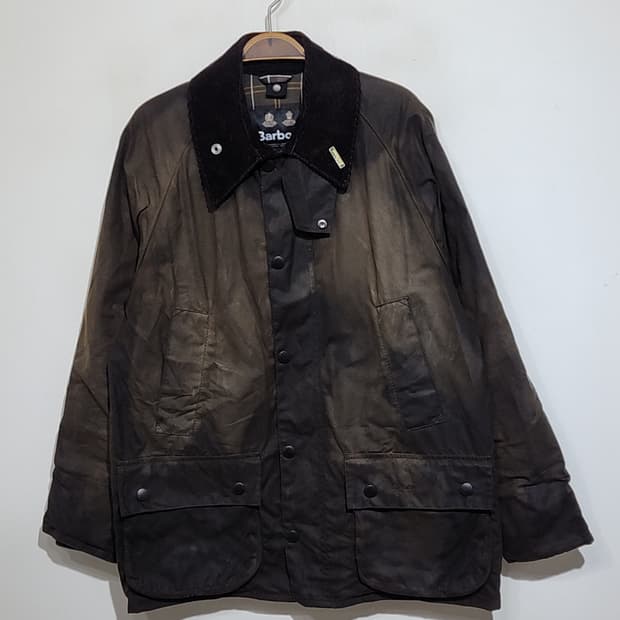 (M) 바버 클래식비데일 왁스자켓 브라운 왁싱점퍼 영국판 