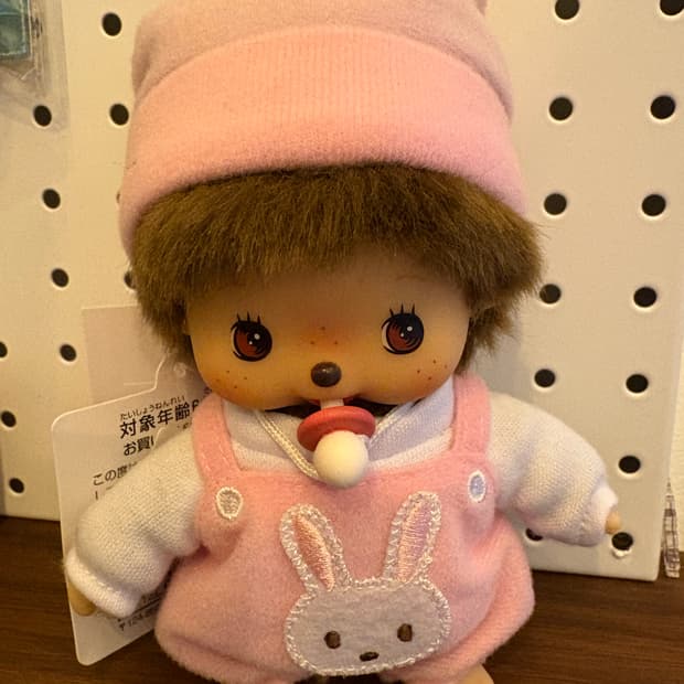 몬치치 베이비 핑크 인형