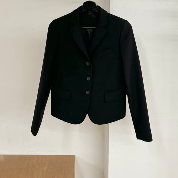 구찌 블랙 싱글 블레스트 블레이저 자켓