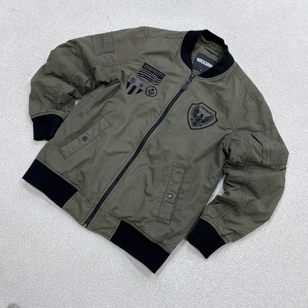 L 버커루 와펜 항공 점퍼 자켓 0331E