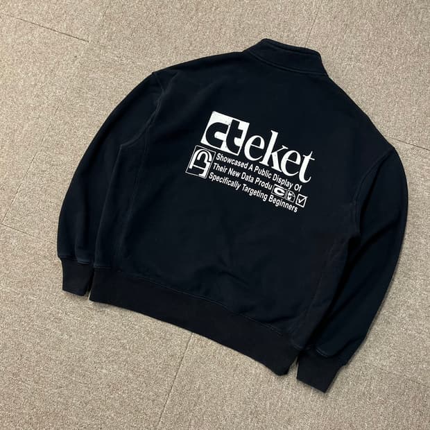  테켓 반집업 맨투맨