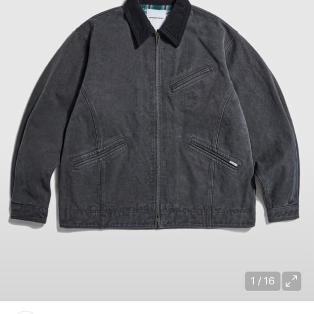 에스피오나지 washed canvas blouson jacket