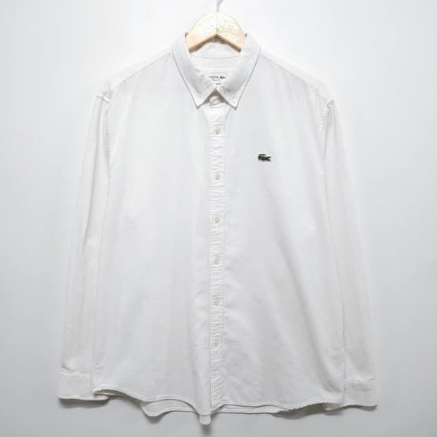 XL)LACOSTE 라코스테 긴팔 셔츠 골지 코듀로이 레귤러핏 라이트 아