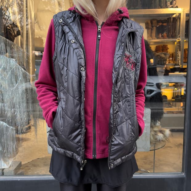 2010 빈티지 할리데이비슨 패딩 베스트 & 집업 세트