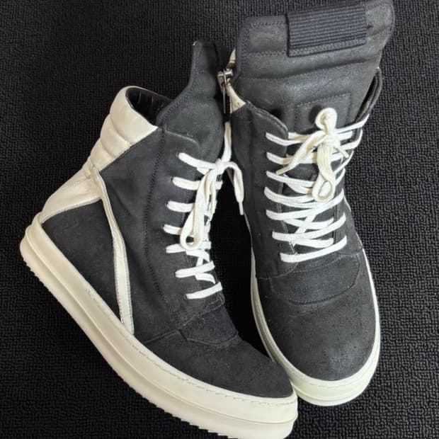 릭오웬스 지오바스켓 스웨이드 38