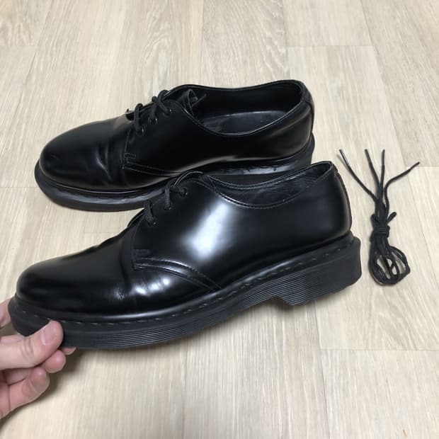 (260) 닥터마틴 Dr.martens 1461 3홀 모노 무광 블랙