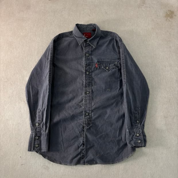 95 리바이스 타입원 흑청 웨스턴 워크셔츠