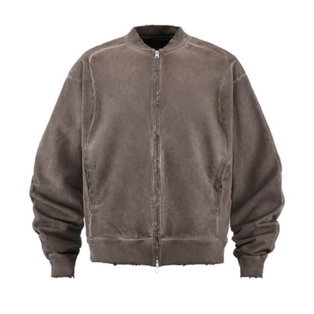 9999아카이브 웨이브 슬릿 봄버 자켓